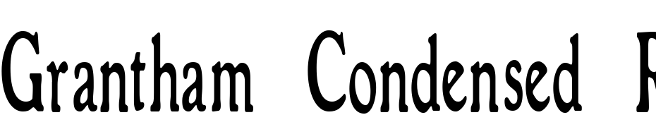 Grantham Condensed Roman Yazı tipi ücretsiz indir